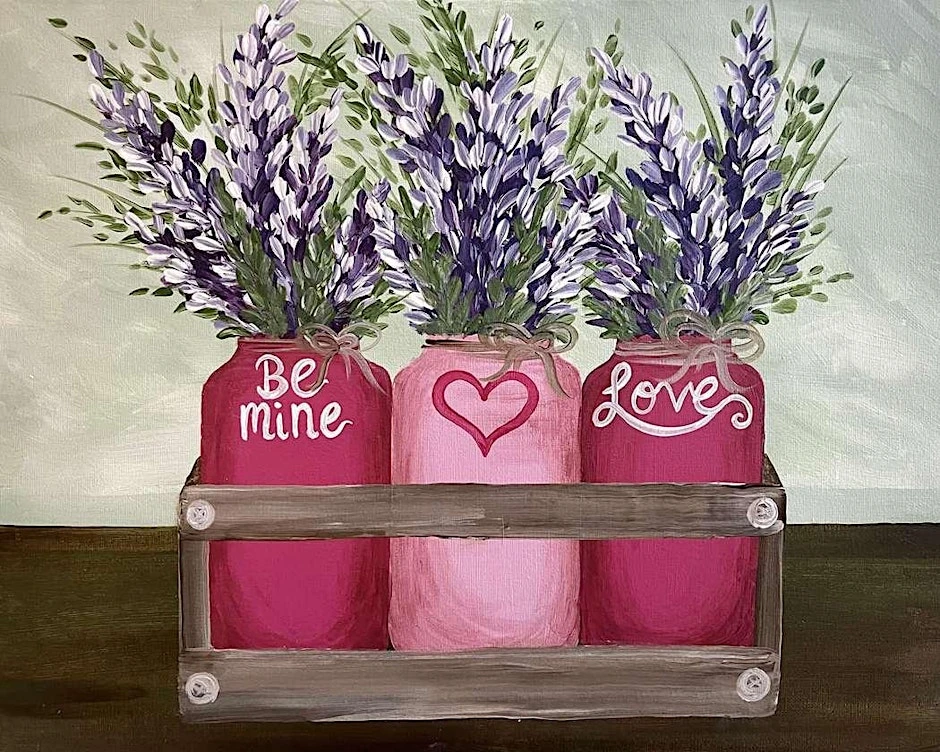 Valentine's Sip and Paint - Be Mine Blooms - St. Charles, IL