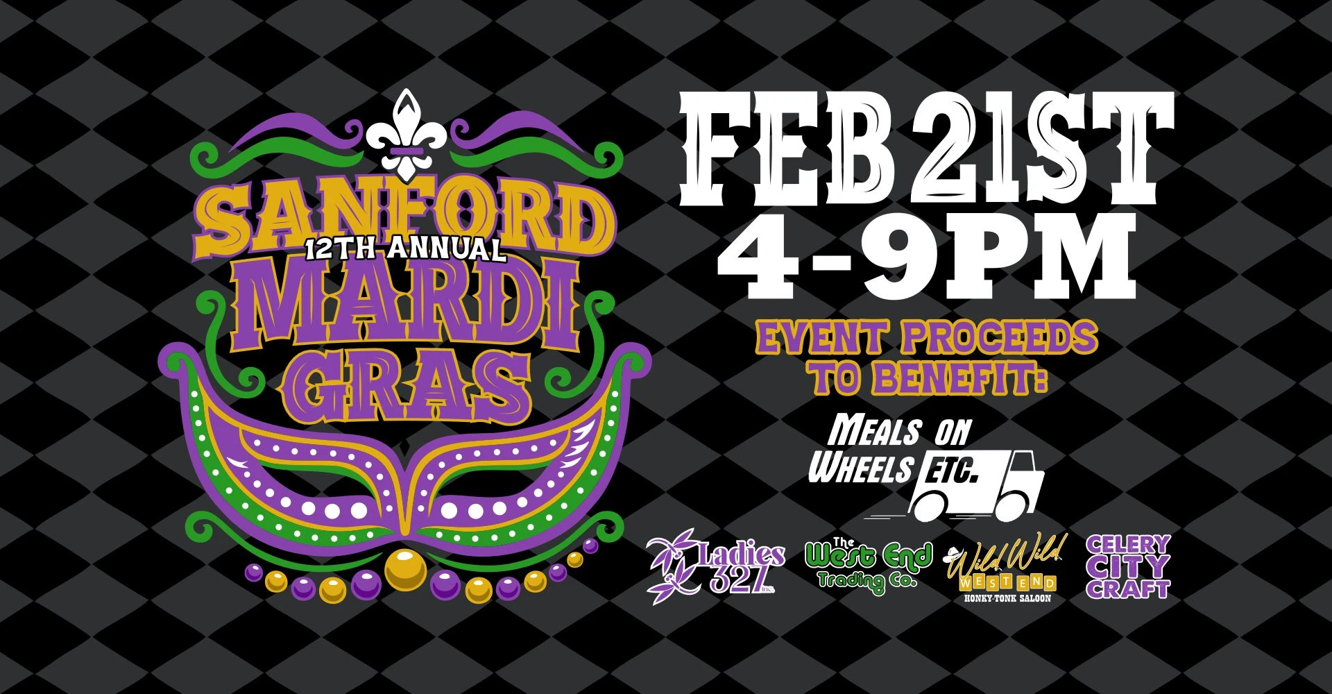 Sanford’s 12th Annual Mardi Gras Sashay Parade & Street Party