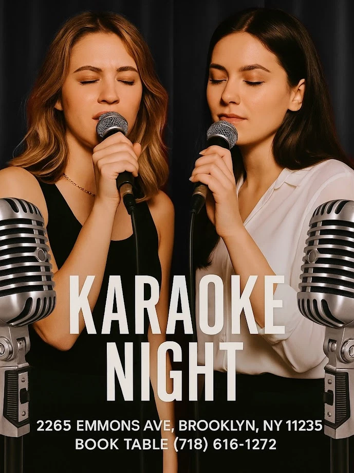 Karaoke Night "на Канале" in Sheepshead Bay, Brooklyn, New York, USA. Free