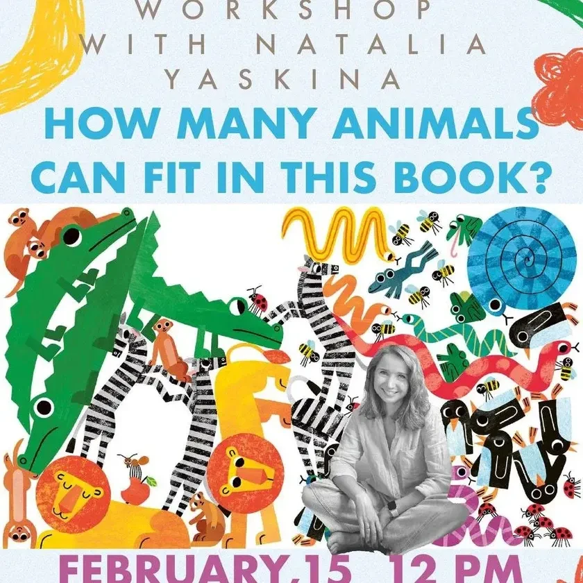How Many Animals Can Fit in This Book? Read-Aloud & “Create Your Own Animal” Collage Workshop with Natalia Yaskina in New York