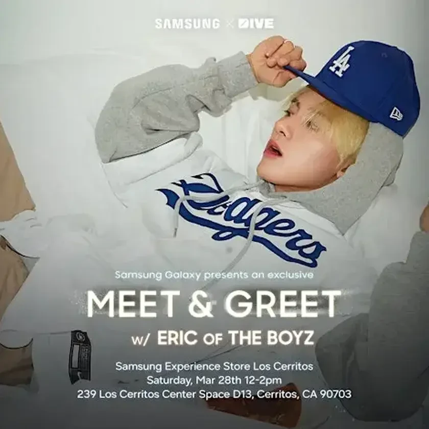 Meet & Greet with Eric of THE BOYZ in Cerritos