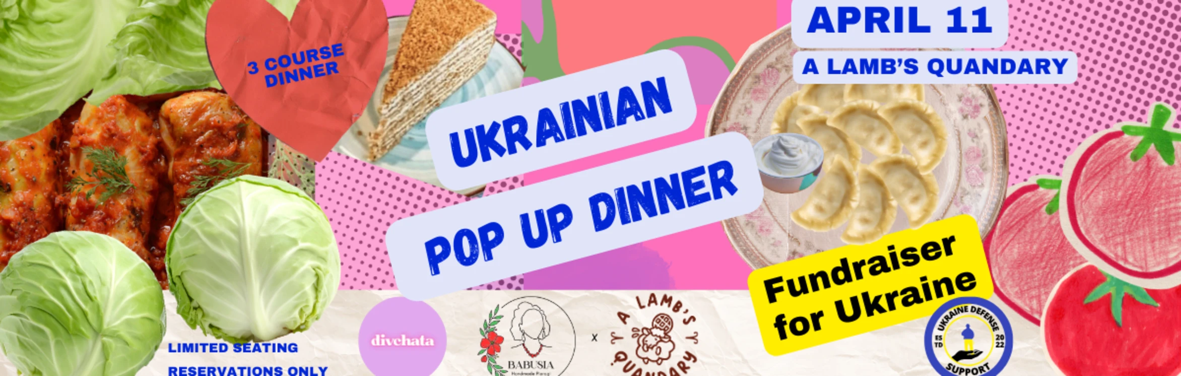 Ukrainian Dinner Pop-Up Fundraiser for Ukraine