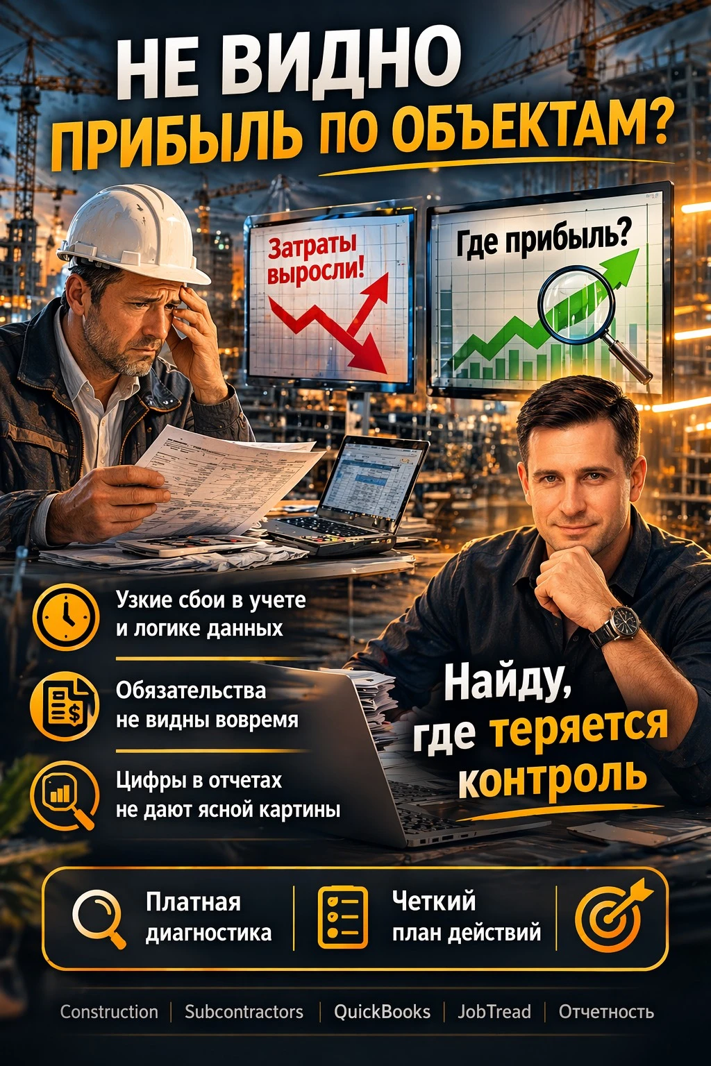 Не видно реальную маржу по объектам?