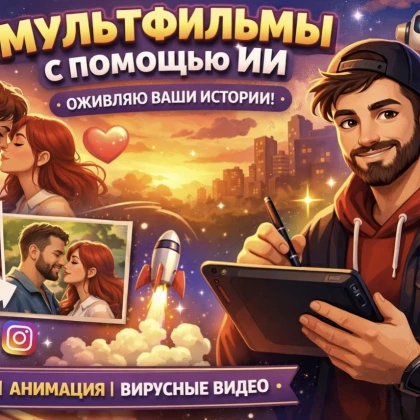 Создание ИИ мультфильмов, оживление фотографии