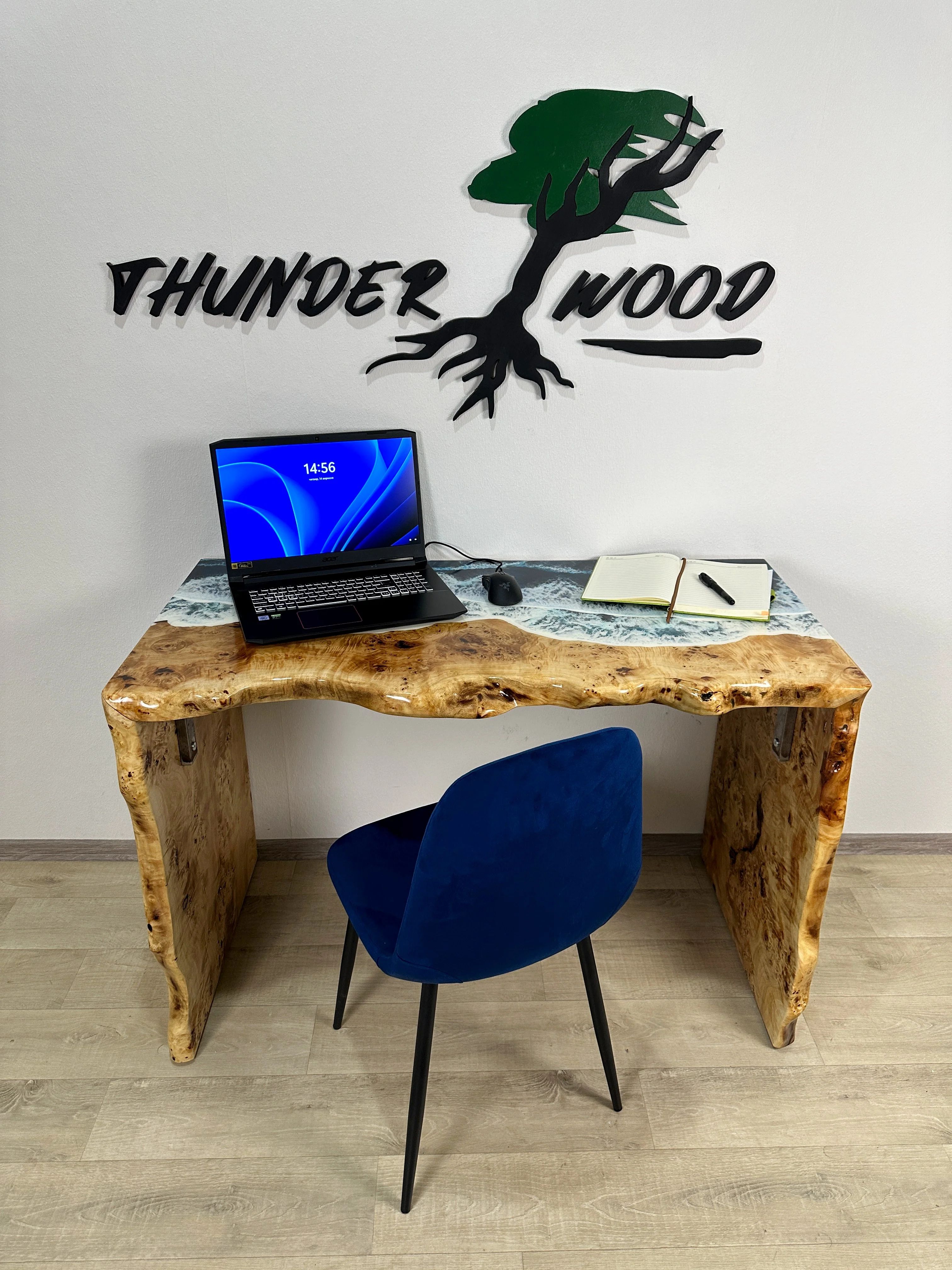 Мебель из эпоксидной смолы, декор от компании ThunderWood Studio - Фото 4