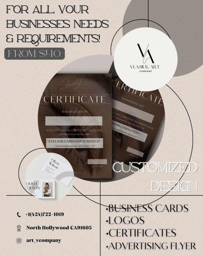 Vlasiuk Art Company - Business | Logos | Certificates - Фото 4