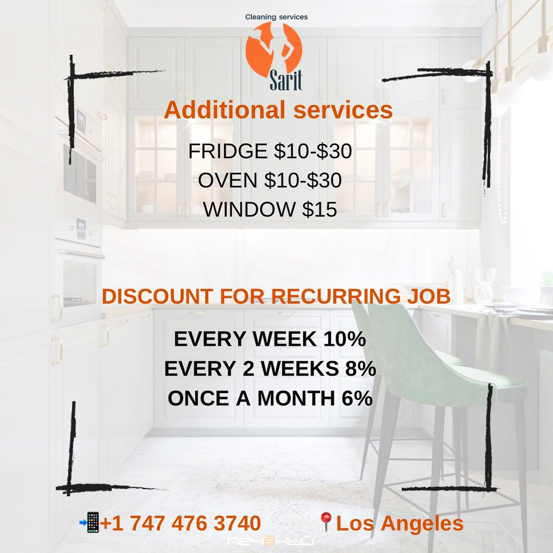 Sarit, Cleaning Services LA - Фото 3
