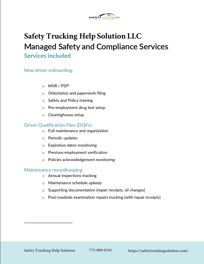 Safety Trucking Help Solution LLC - лучшие условия и цены для траковых компаний! - Фото 3