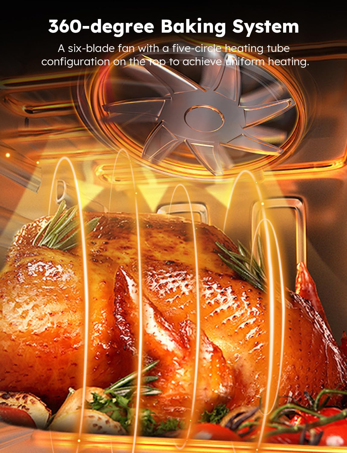 Nuwave brio air fryer rotisserie oven programmable, x-large family size - Фото 8