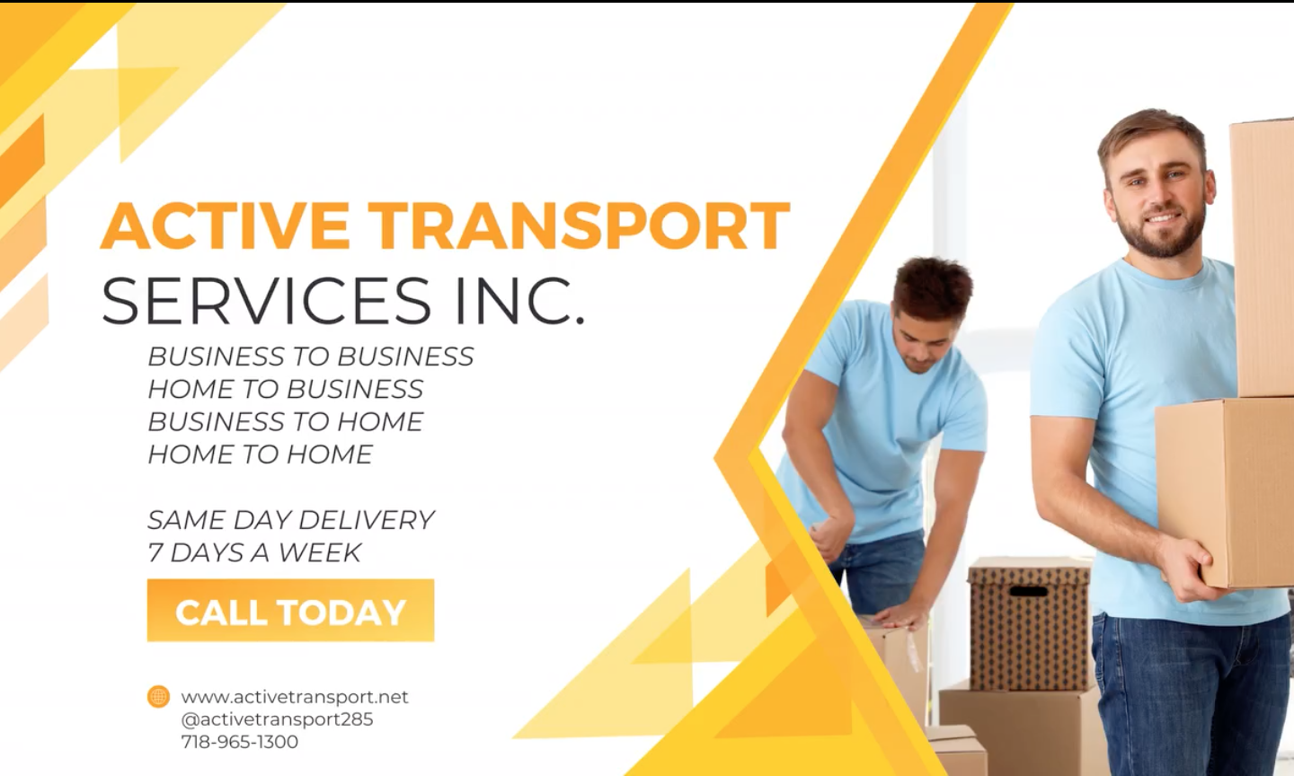 Active Transport Services Inc - Профессиональная Срочная Доставка в Нью-Йорке - Фото 2