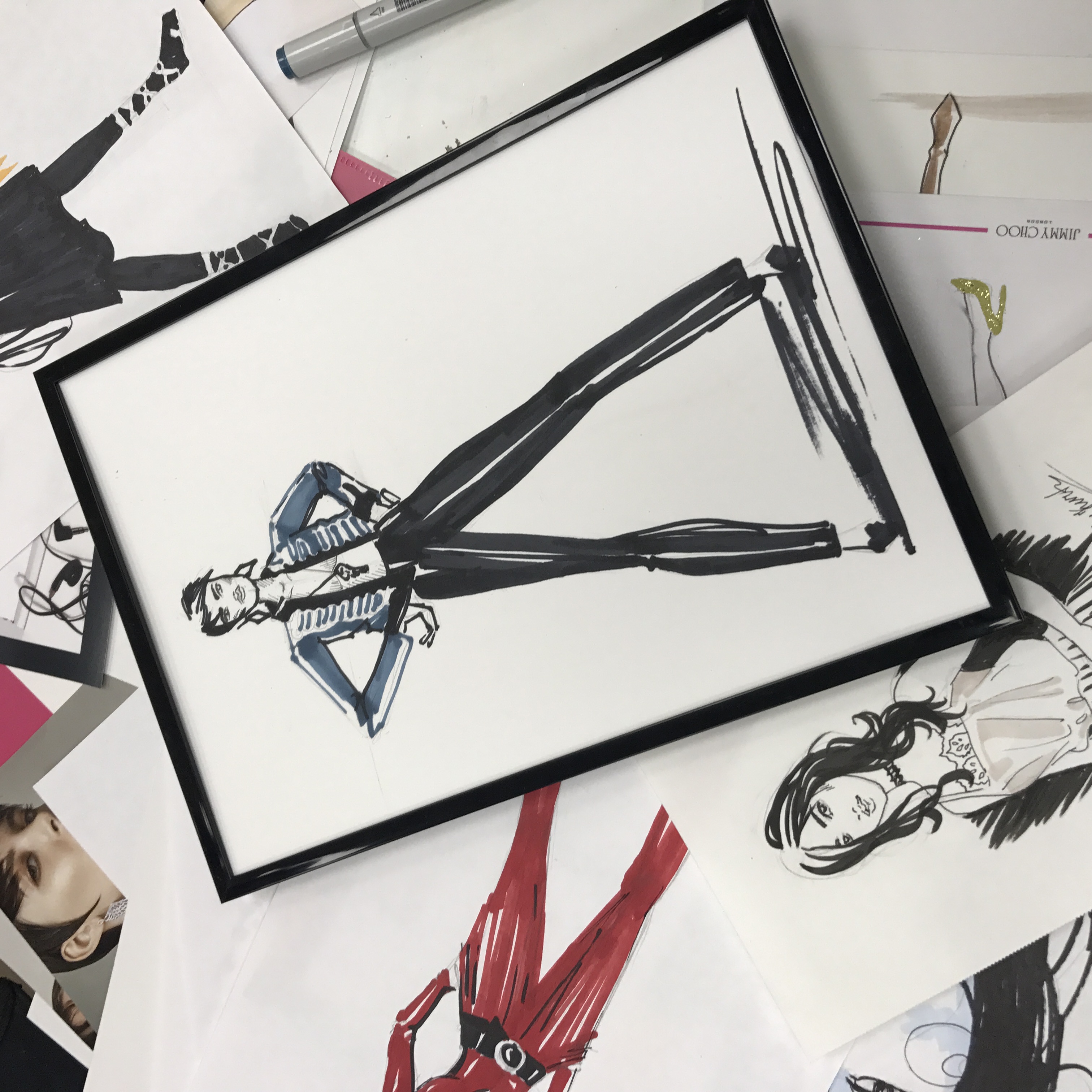 Арт классы по Fashion иллюстрации, Рисование картины акрилом - Фото 8