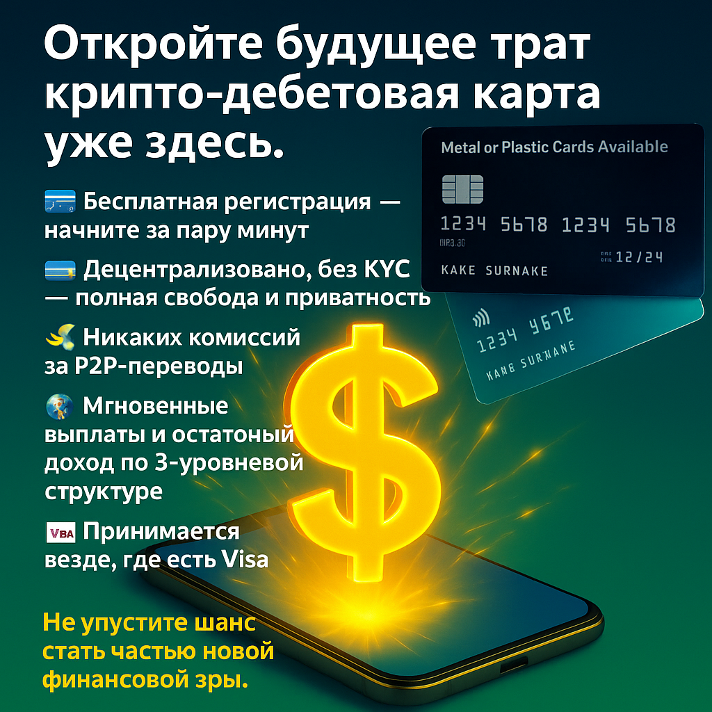 Будущее уже здесь: ваша новая крипто-дебетовая карта - Фото 2