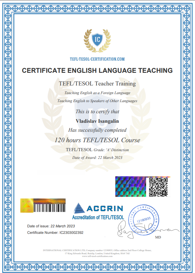 Certified TEFL-TESOL teacher-tutor, working remotely - Фото 4