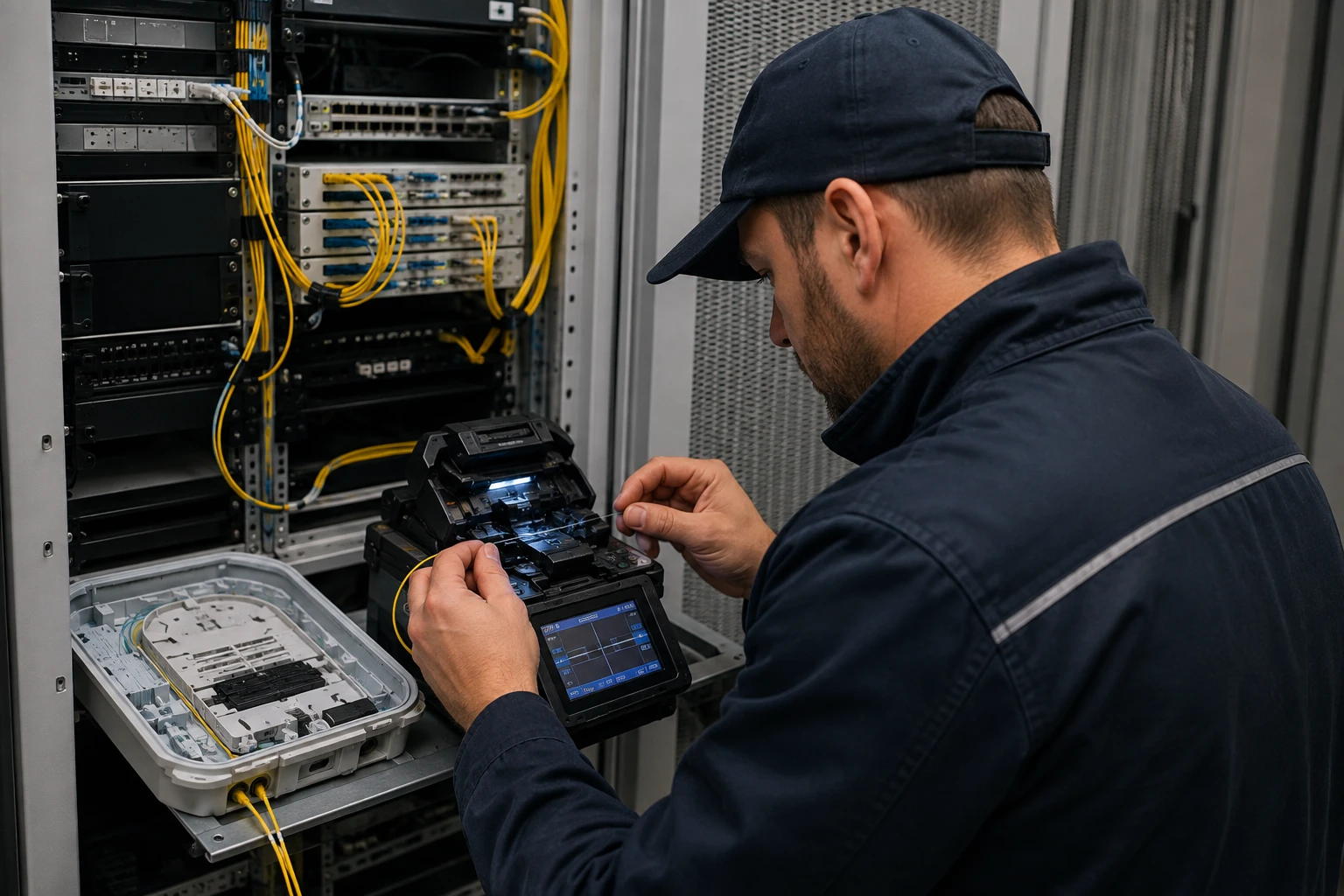 FTTH Оптоволокно Монтаж LAN, сварка, OTDR, Краков