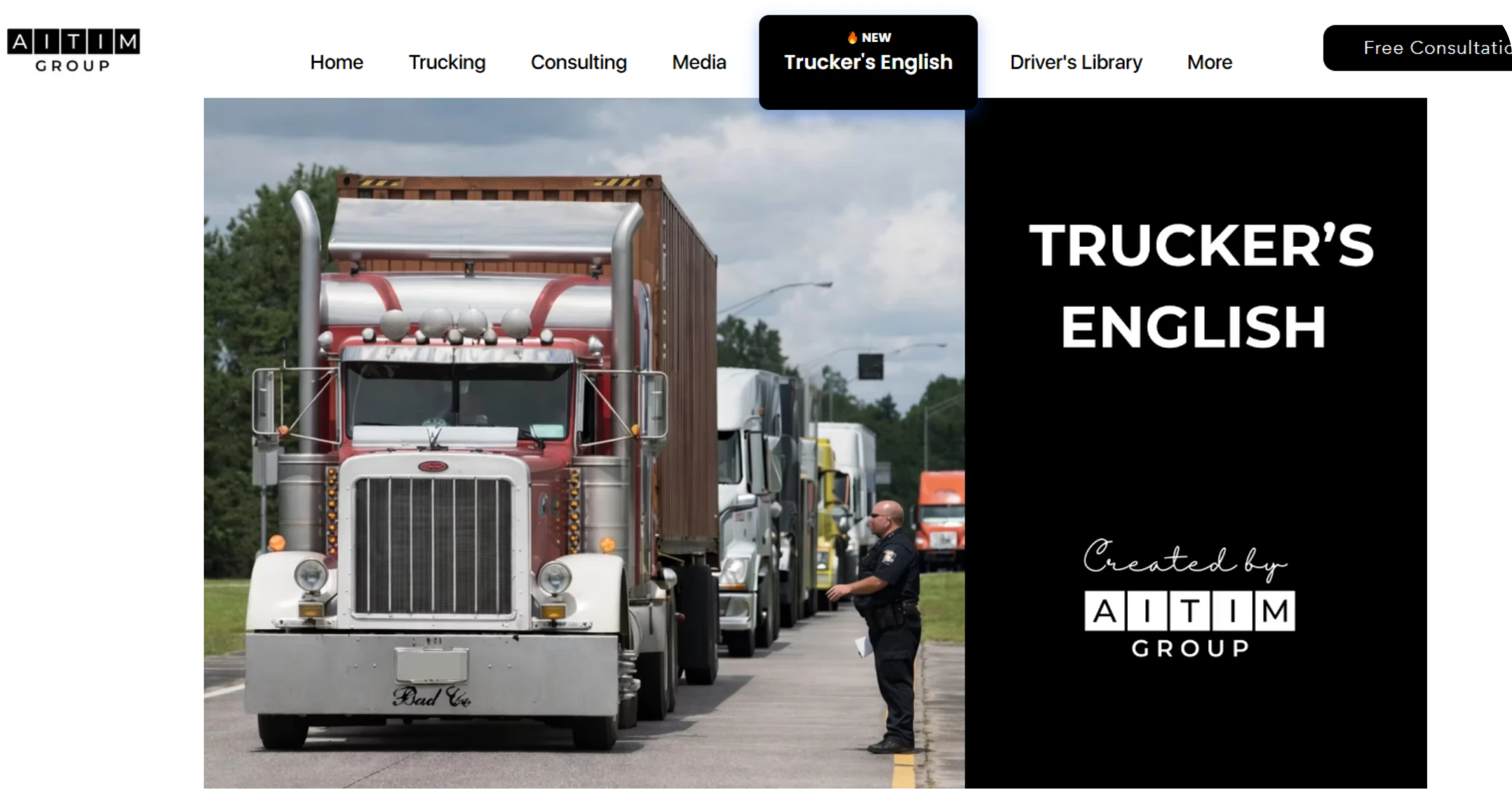 Бесплатный курс Trucker’s English от AITIM Group