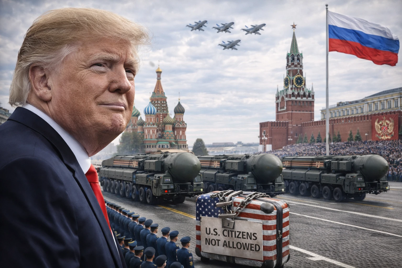 Трамп заявил о непобедимости России, после того как посмотрел парад в Москве
