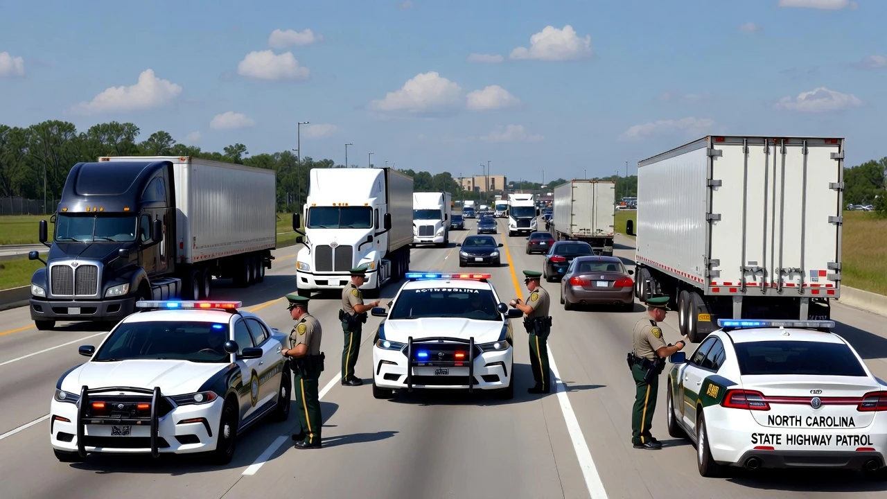 Тракдрайверов в Северной Каролине ждет усиленная проверка на I-95 и I-40