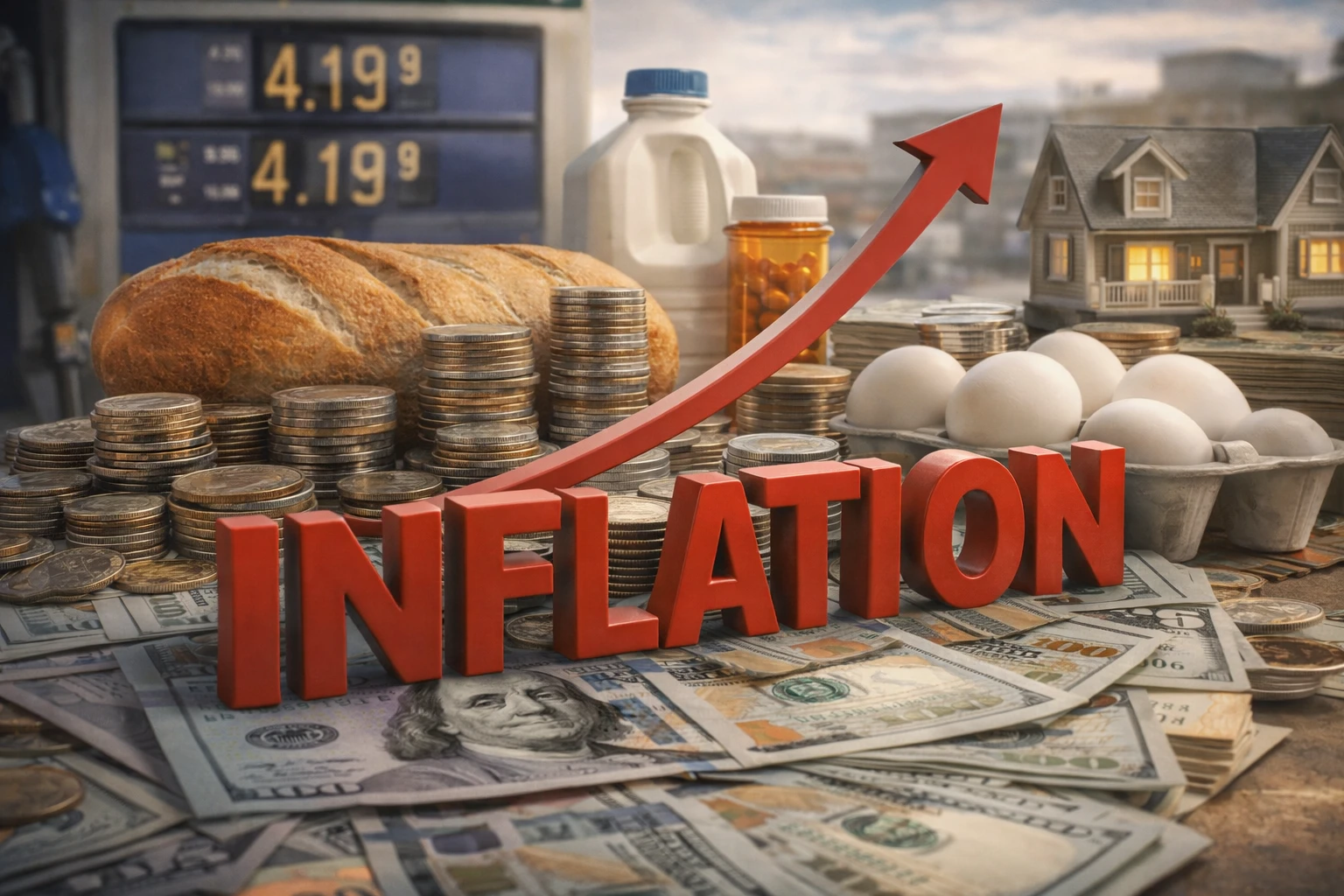 Инфляция в США осталась на том же уровне