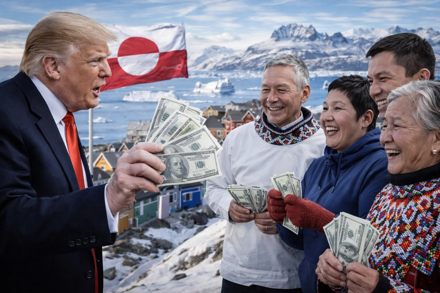 Трамп рассматривает выплату по $1 миллиону каждому жителю Гренландии за присоединение к США