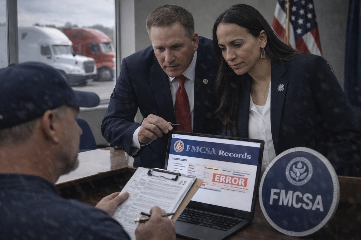 В США модернизируют проверки ошибок в записях FMCSA для водителей грузовиков