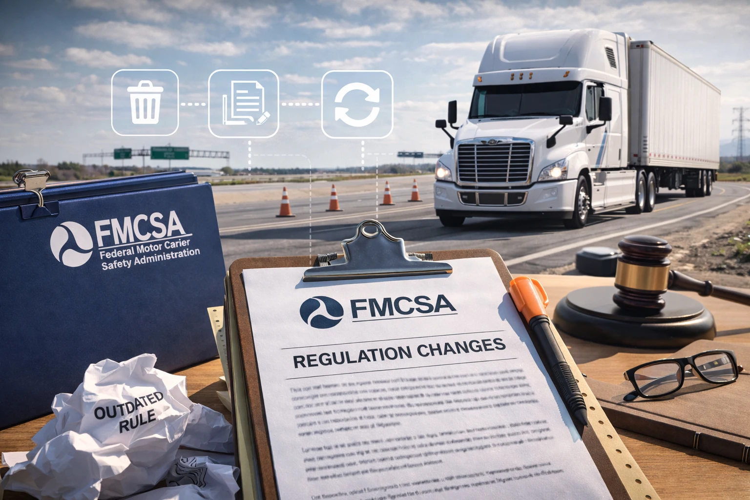 FMCSA отменяет 12 устаревших требований в правилах для перевозчиков