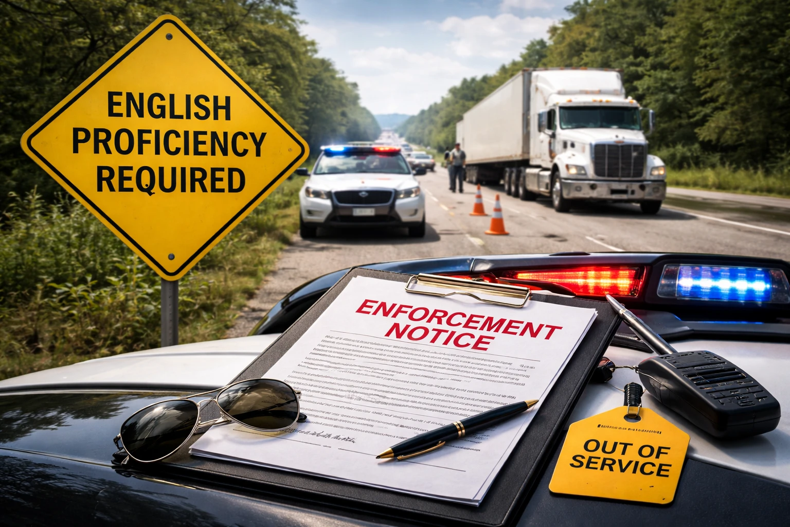 Конгресс обязал FMCSA отстранять от вождения за недостаточное знание английского у водителей CDL