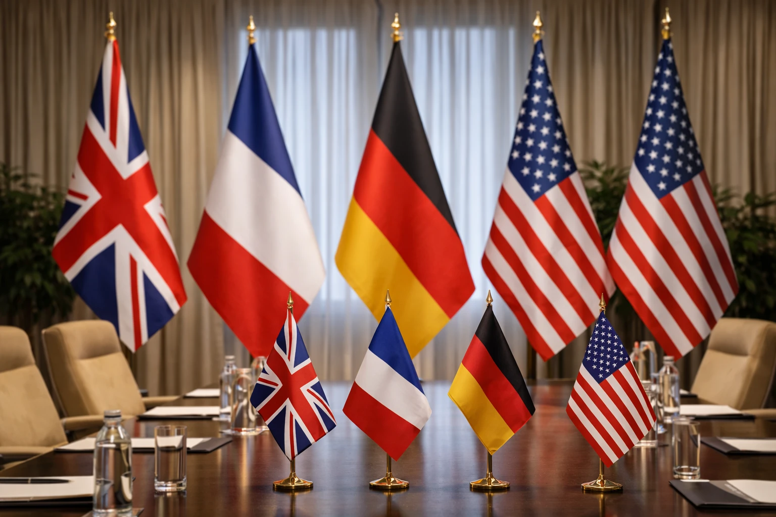 Британия, Франция и Германия готовы работать с США для остановки ответных ударов Ирана