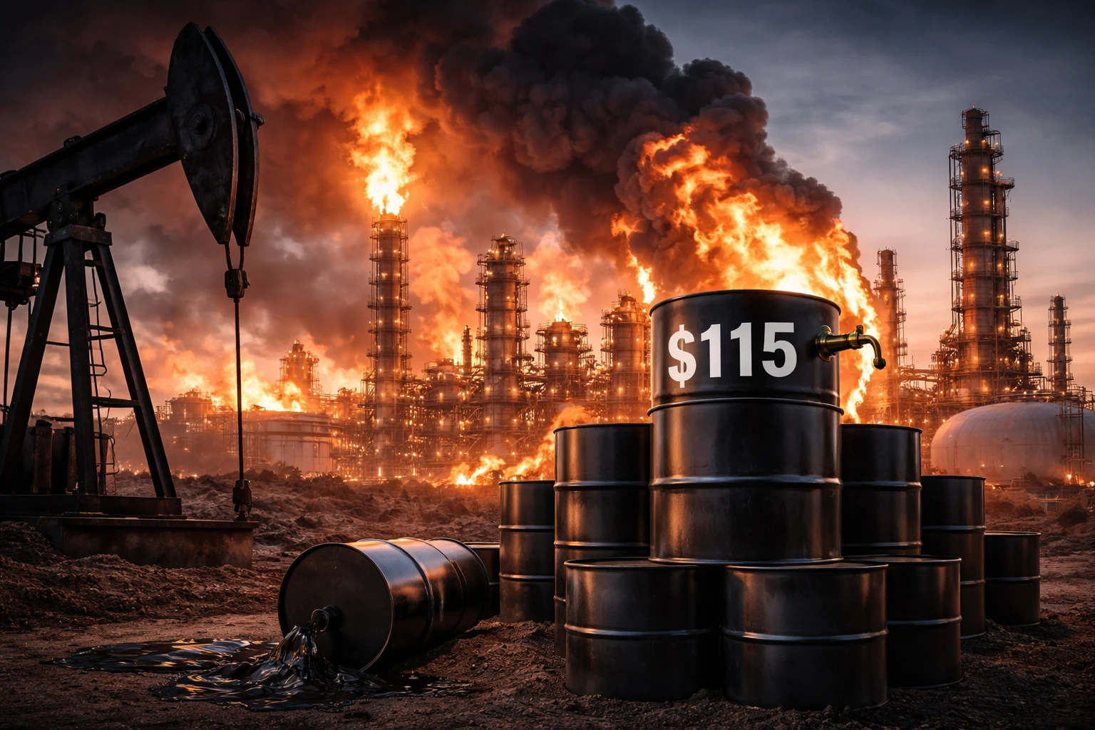 Цена на нефть превысили $119 за баррель после атак Ирана на энергетические объекты Ближнего востока