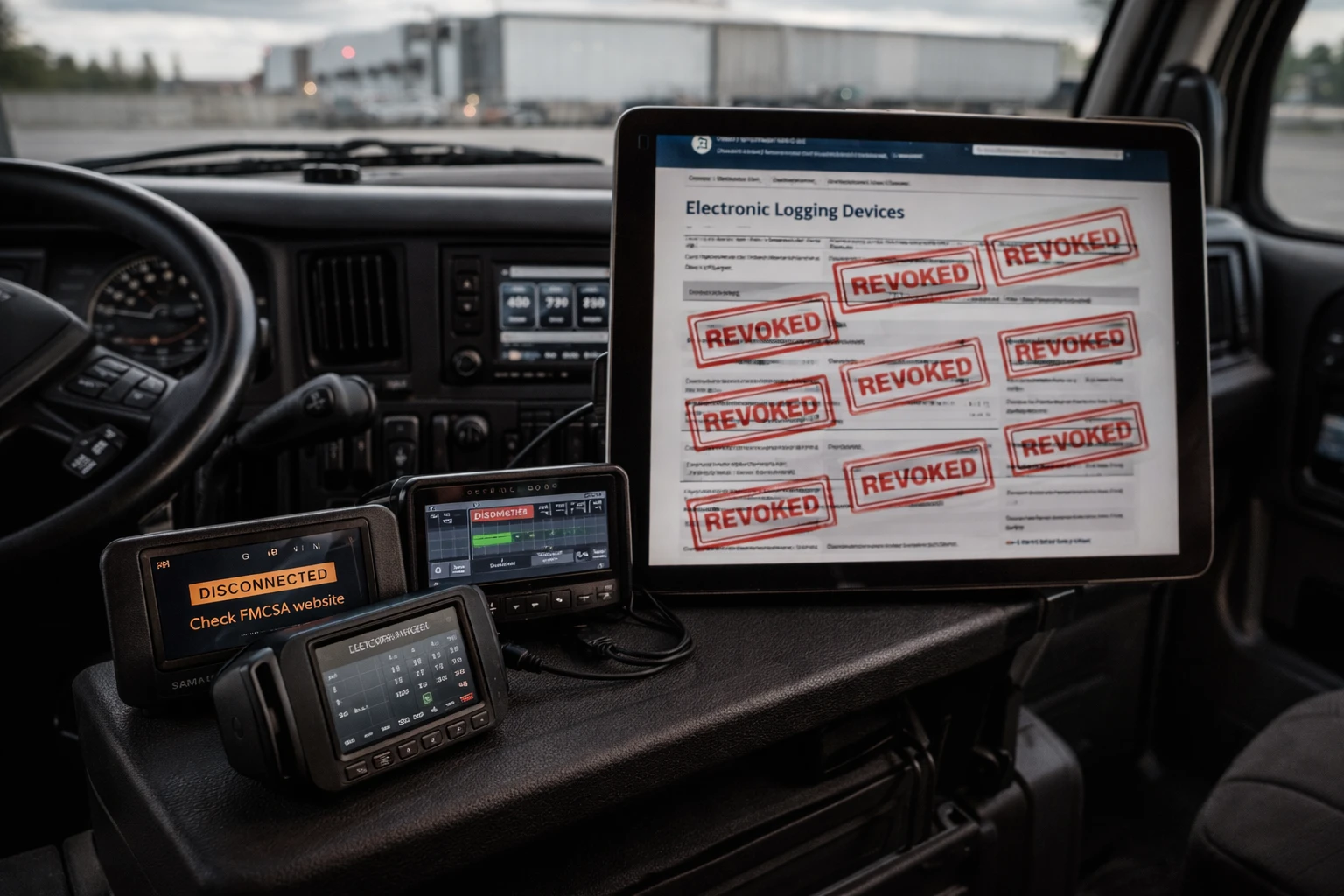 FMCSA исключила 14 электронных устройств регистрации из списка одобренных