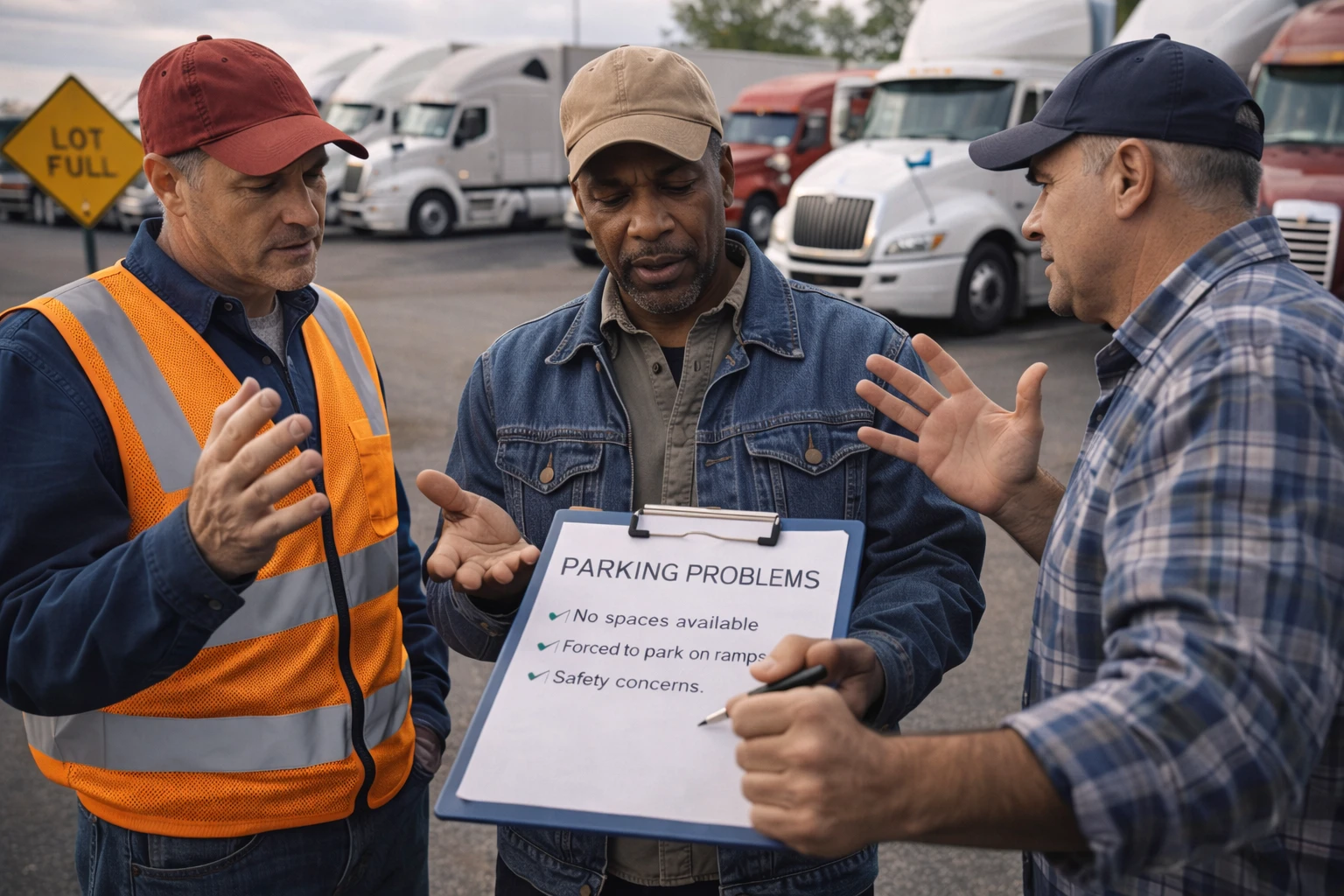 Водители грузовиков рассказали FMCSA о проблемах с парковками