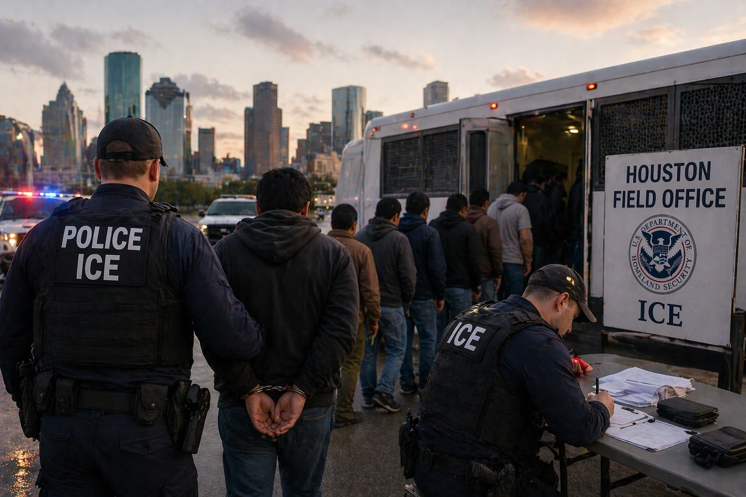 ICE в Хьюстоне задержала 277 нелегальных мигрантов за две недели
