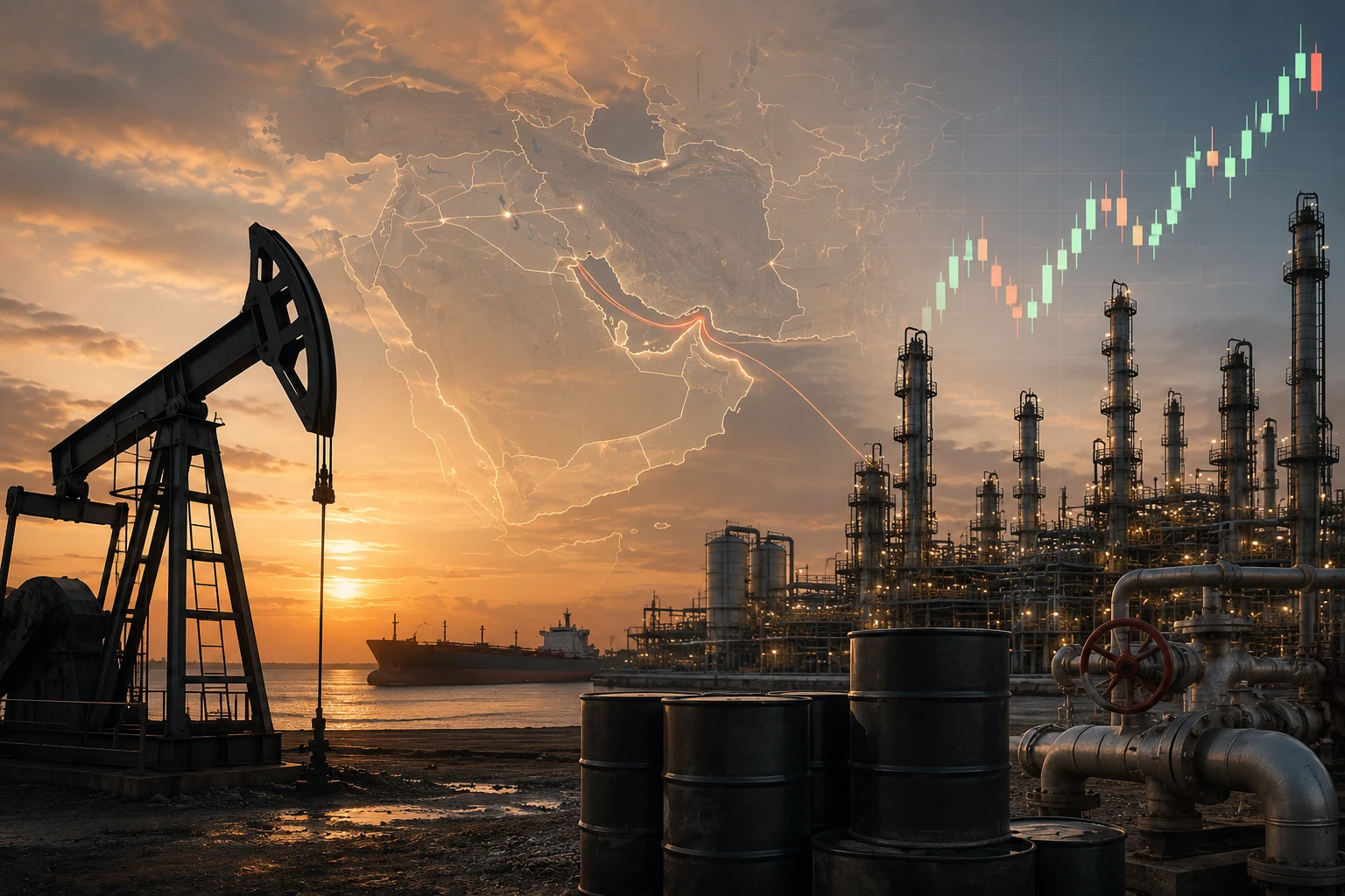Перебои на Ближнем Востоке продолжают влиять на цены на нефть и топливо