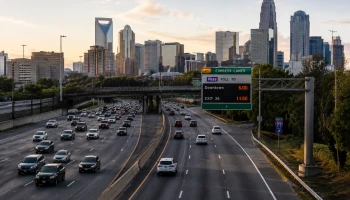 Власти Шарлотта отказались поддерживать расширение платных полос I-77