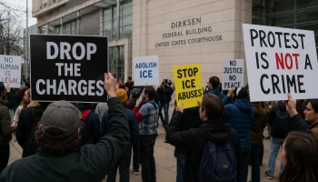 Суд у Чикаго зняв обвинувачення з учасників протесту проти ICE через порушення з боку прокурорів