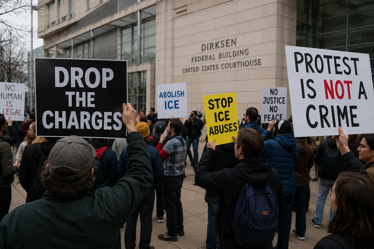 Суд в Чикаго снял обвинения с участников протеста против ICE из-за нарушений прокуроров
