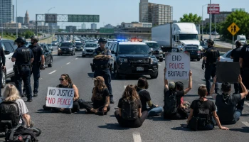 В нескольких штатах США ужесточают наказания за протесты с перекрытием дорог