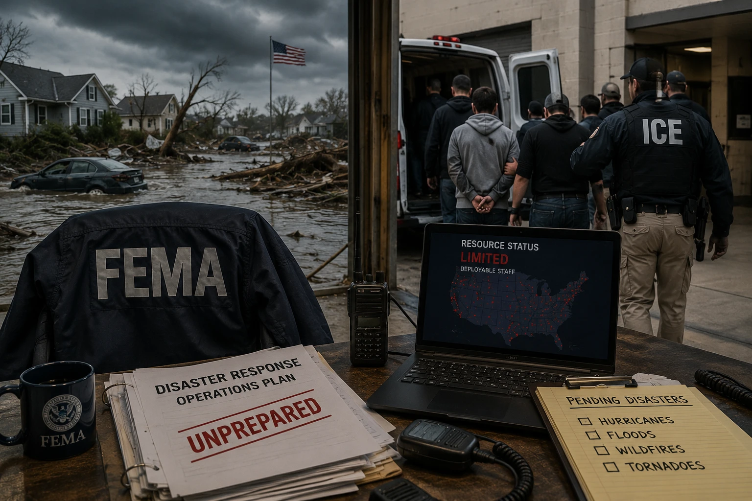 Привлечение сотрудников FEMA к работе ICE ослабило готовность к стихийным бедствиям