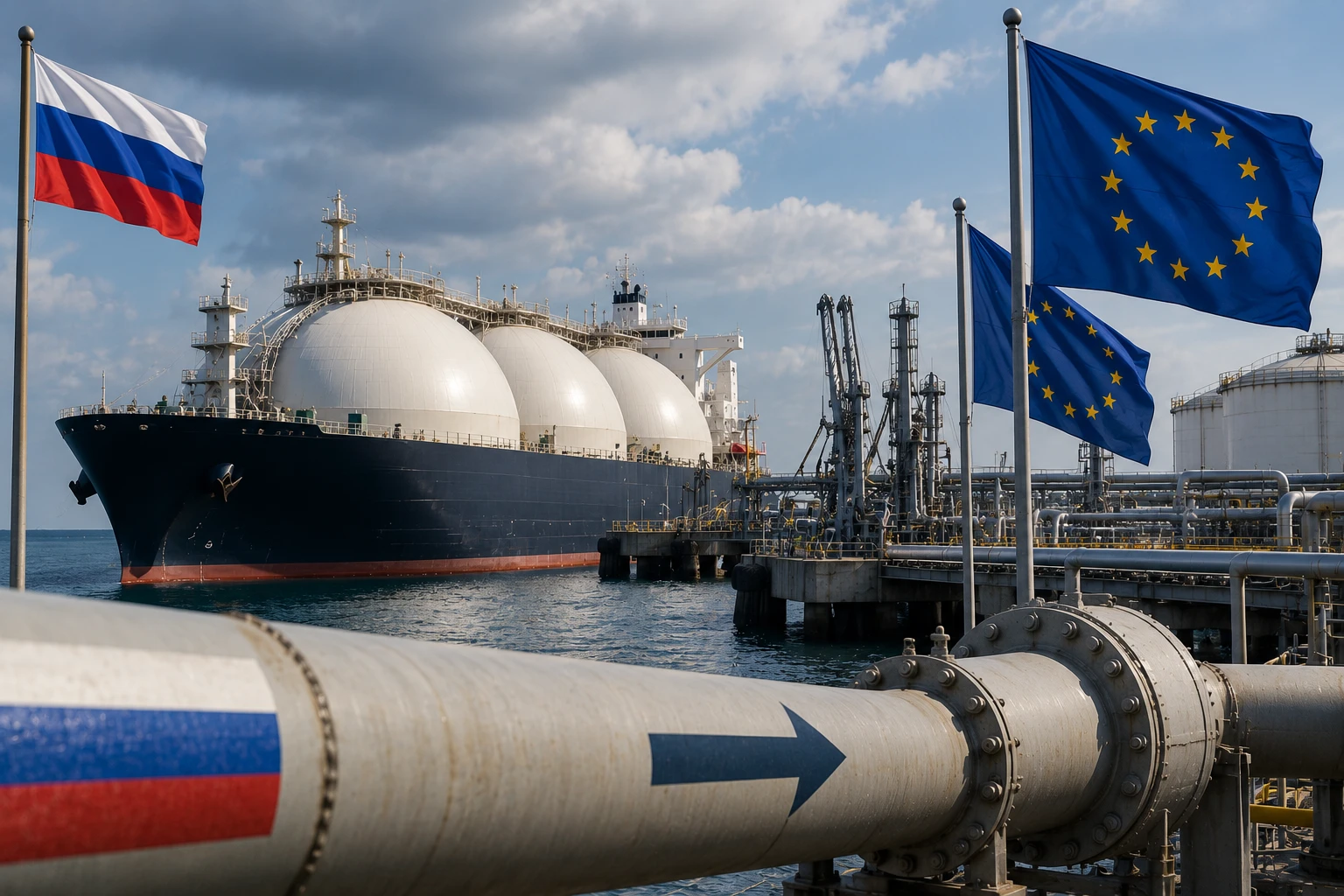 ЕС закупил рекордный объем российского газа перед вступлением запрета