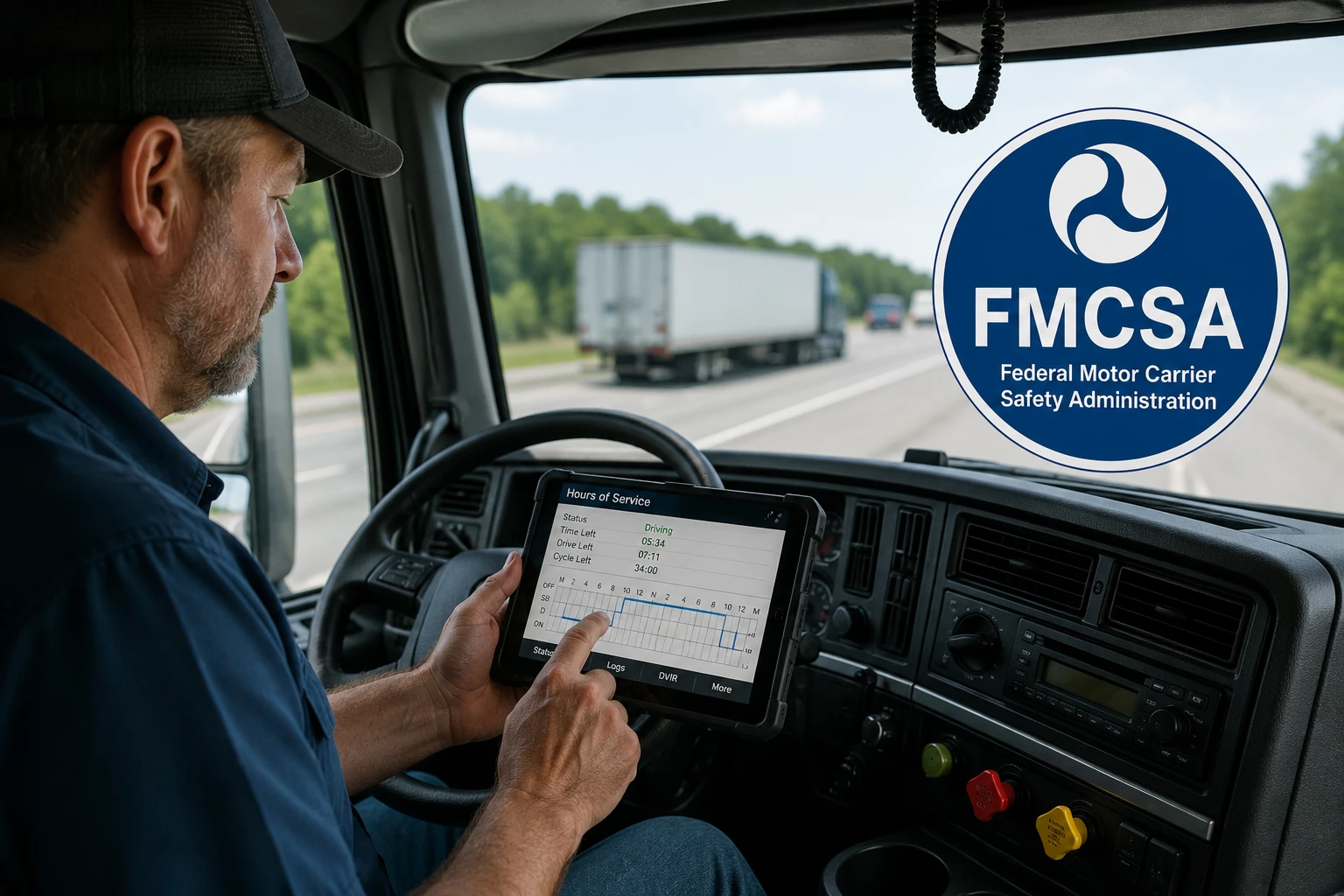 FMCSA подготовит изменения правил для электронных журналов водителей грузовиков