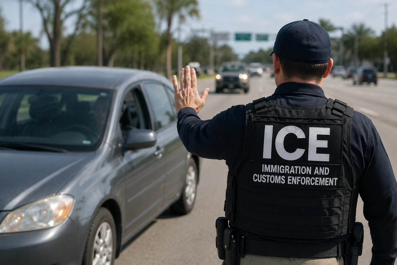 ICE временно отказалась от остановок автомобилей по всей стране