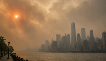 Дым от лесных пожаров в Канаде накроет 17 штатов в США