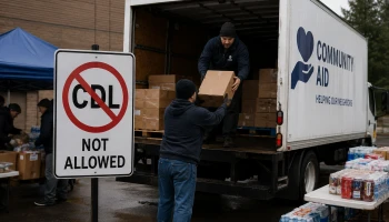 Благотворительной организации не разрешили использовать водителей без CDL
