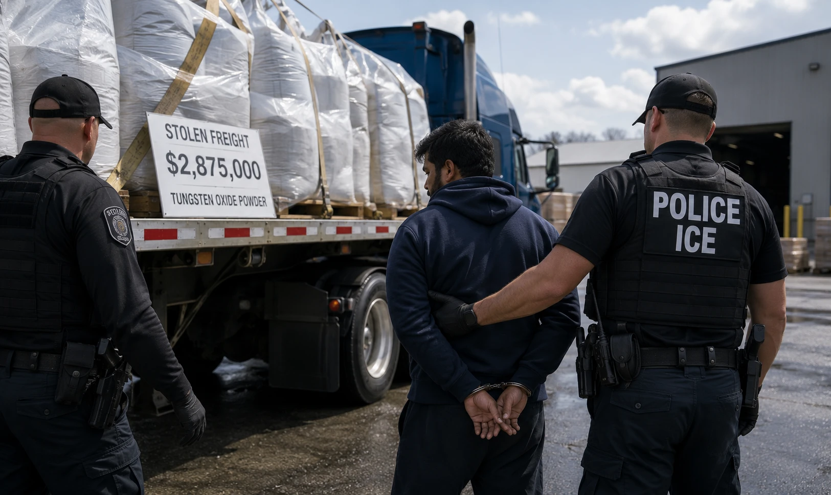 Нелегальный мигрант оказался под арестом ICE после перевозки похищенного груза