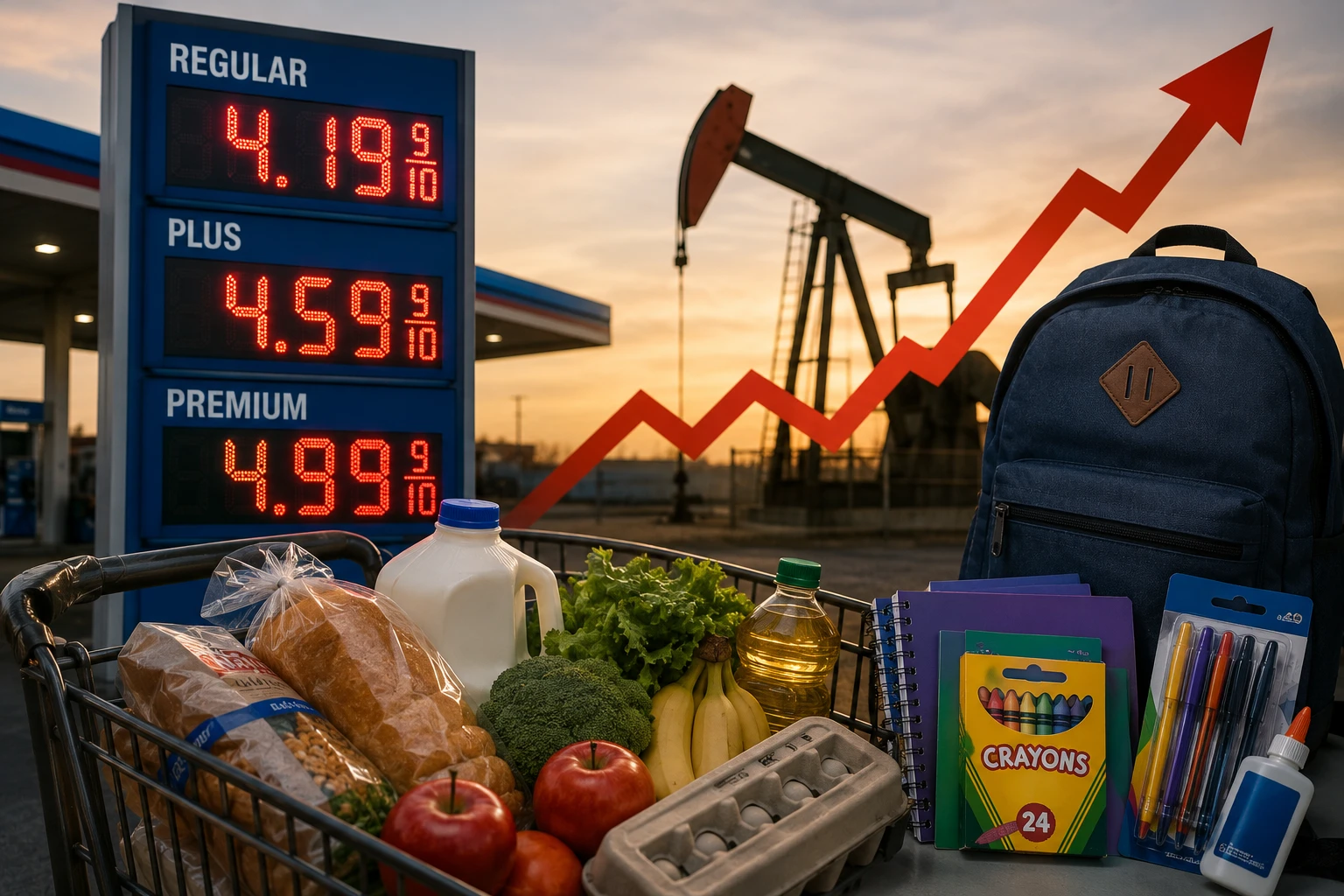 Цены на бензин, продукты и школьные товары могут вырасти из-за подорожания нефти