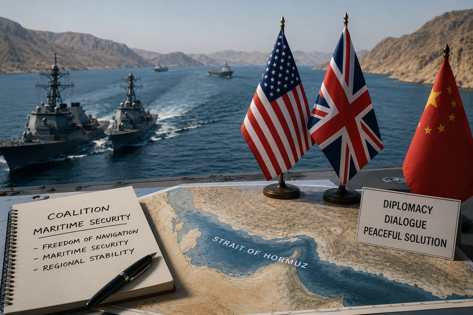 США и Великобритания обсудят создание коалиции для защиты Ормузского пролива, а Китай продвигает мирные переговоры