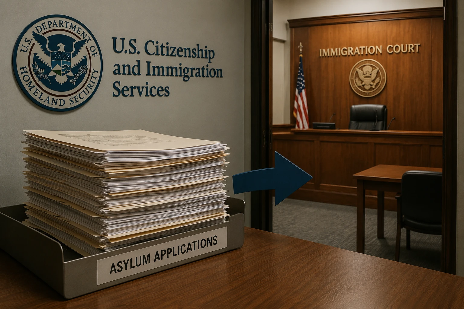 USCIS разрешила передавать часть заявлений на убежище в суд без собеседования