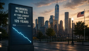 Уровень убийств в США достиг самого низкого уровня за 125 лет