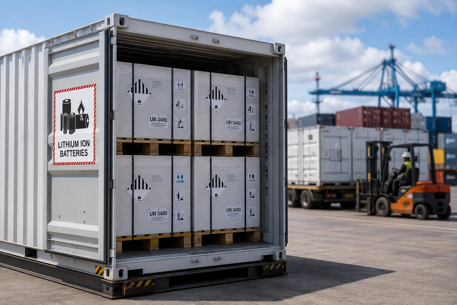Maersk запустила в Северной Америке отдельный сервис для перевозки литий-ионных батарей