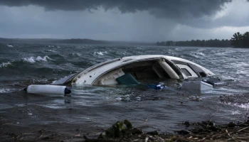 Трое детей погибли при крушении лодки во время внезапного шторма на озере