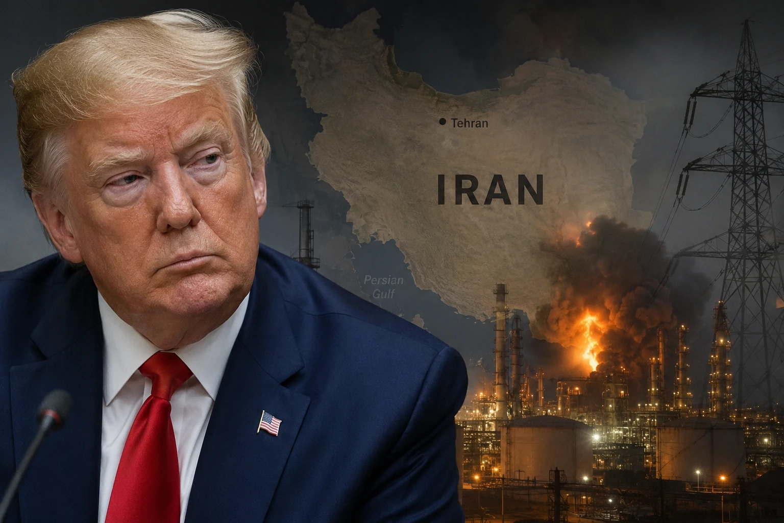 Трамп обдумывает возможность нанести удар по энергосистемам Ирана в ближайшие дни